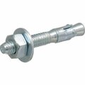 Hillman Wedge Expansion Anchor, 1/4 in Dia, 1-3/4 in OAL, Steel, Zinc 370990